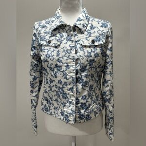 Lauren Ralph Lauren White Jean Jacket Size Medium